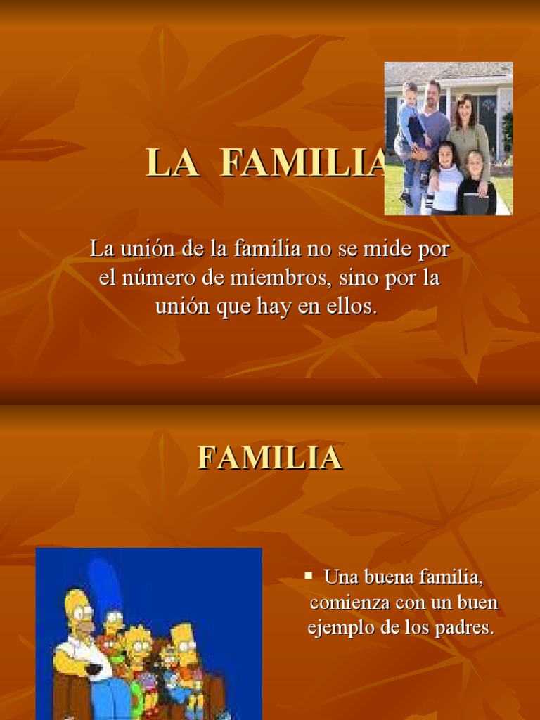 La Familia | PDF | Salud y bienestar | Estilo de vida