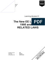 The New EE LAW of 1995 and Other Related Laws: Learning Module 01