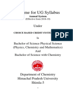 Scheme For UG Syllabus: Under
