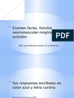 ABP (Examen Facial-Función Neurom-Resp-Oclus) - SECCIÓN 2