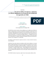 La Tipificación de Los Delitos de Injuria y Calumnia y Su Efecto Inhibitorio en El Ejercicio de La Libertad de Expresión en Chile