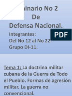 3 Doctrina Militar Cubana de La Guerra de Todo el Pueblo. Formas de Agresión Militar. La Guerra no convencional.