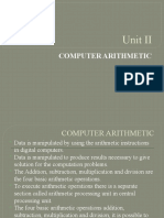 Unit II: Computer Arithmetic