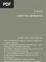 Unit II: Computer Arithmetic