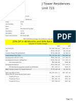 Unit 723: 20% DP in 48 Months and 80% Bank Financing