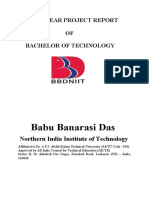 Babu Banarasi Das: Final Year Project Report