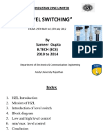 "Level Switching": by Sameer Gupta B.Tech (Ece) 2010 To 2014