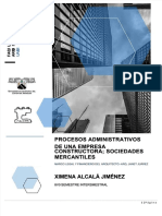 PDF Procesos Administrativos de Una Empresa Constructora Sociedades Mercantil DD