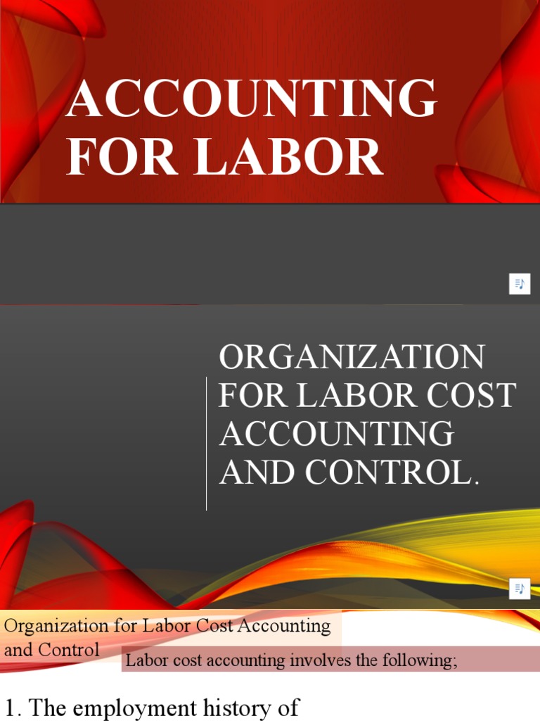 Organization For Labor Cost Accounting and Control PDF Payroll