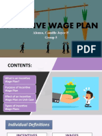 Incentive Wage Plan: Alonzo, Camille Joyce P. Group 5