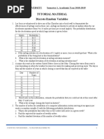 Tutorial Material Discrete Random Variables: International University Semester 1, Academic Year 2018-2019