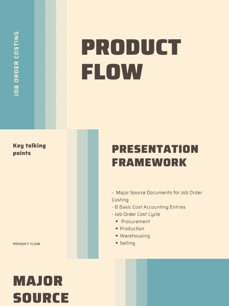 Job Order Costing Product Flow | PDF