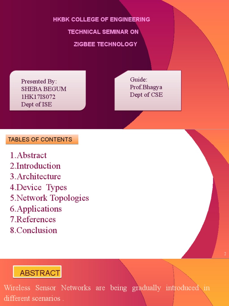 ZigBee Technology Seminar Overview | PDF | Wi Fi | Wireless Sensor Network
