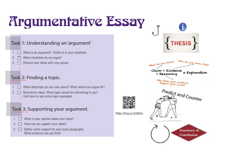 Argumentative Essay Lesson | PDF | Opinion | Essays