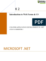 Week 2: Introduction To Web Forms & C#