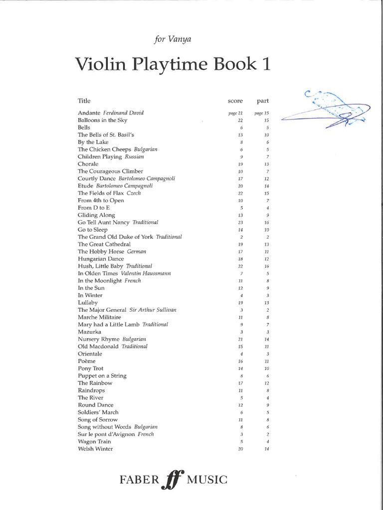 1 Violin Playtime Book 1 PDF