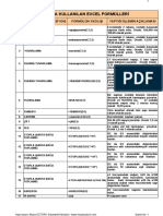 111 Excel Formulleri Ve Aciklamalari