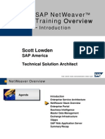 Sap Netweaver™ Training Overview - : Scott Lowden