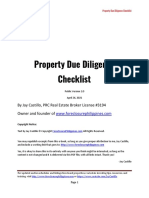 Property Due Diligence Checklist v2 Jay Castillo