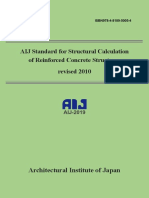 AIJ Standard For Structural Calculation of Reinforced Concrete Structures Revised 2010