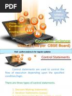 Conditional and Looping Constructs