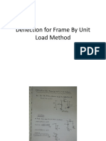 Deflection For Frame by Unit Load Method