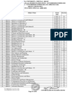 Semes Ter Subject Name Subject Code Exam Date Sessions