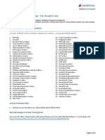 UoW MATLAB TAH License Info - For Student Use