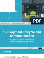 1.2 Fragment Lifecycle and Communications