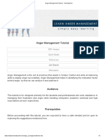Anger management tutorial for students and professionals