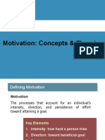 Motivation: Concepts & Theories