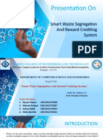 Presentation On: Smart Waste Segregation and Reward Crediting System