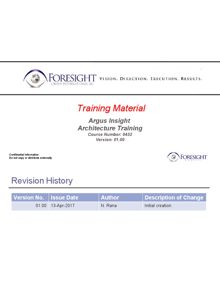 Argus Insight Architecture Training Guide | PDF | Databases | Http Cookie
