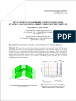 DEVELOPMENT OF DAM FINITE ELEMENT MODELS FOR DYNAMIC ANALYSIS USING AMBIENT VIBRATION TEST RESULTS