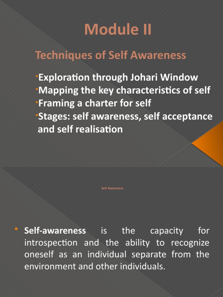 Techniques for Self-Awareness Growth | PDF | Self Awareness | Awareness