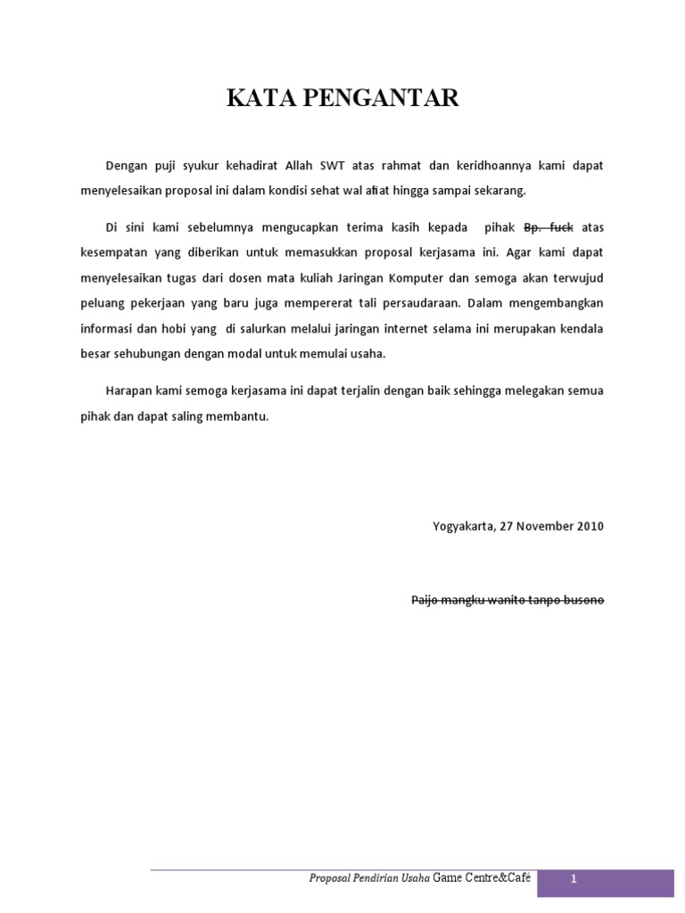 Proposal Game Online