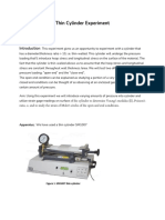 Thin Cylinder Experiment: Apparatus We Have Used A Thin Cylinder SM1007