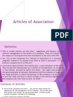 Articles of Association