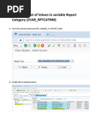 Restricting List of Values in Variable Report Category