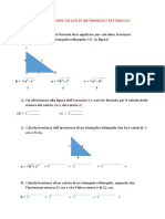 Calcolo Delle Misure Dei Lati Di Un Triangolo Rettangolo