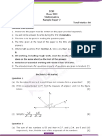 ICSE Class 8 Mathematics Sample Paper 2