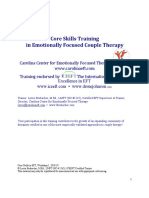 Core Skills Training in Emotionally Focused Couple Therapy