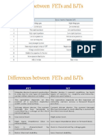 Differences Between FETs and BJTs