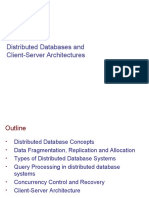 Distributed Databases and Client-Server Architectures