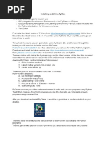 Installing and Using Python