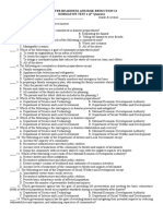 Disaster Readiness and Risk Reduction 12 Summative Test 4 (4 Quarter)