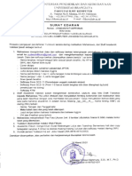 SK F15 2162 Surat Edaran Prosedur Pendaftaran Yudisium Daring ST