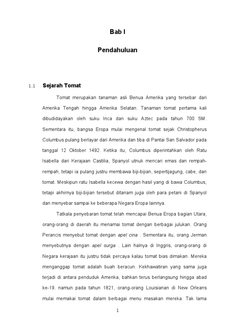 Makalah Budidaya Tomat