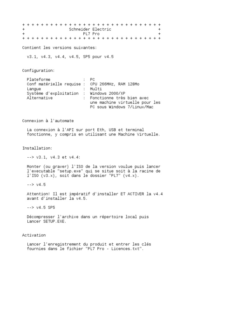 Pl7 Pro Pdf _ Manuel de Référence PL7 Pro Description du logiciel PL7 ...