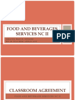 Food and Beverages Services NC Ii: Gracel Mae D. Guiang Do 50 Teacher Applicant